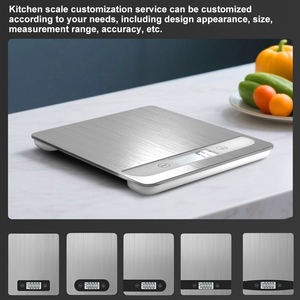 अत्यधिक संवेदनशील बहु-इकाई प्रतिस्थापन स्टेनलेस स्टील 5 किलो रसोई पैमाने इलेक्ट्रॉनिक वजन पैमाने - Product Image 2