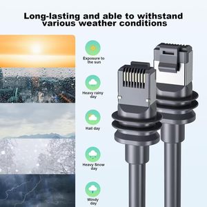 Kit d'optimisation de câbles de <span class=keywords><strong>communication</strong></span> extérieurs V3 Gen3 Mini Starlink CAT5E Ethernet, câble étanche en PVC, remplacement et extension de câbles - Product Image 4