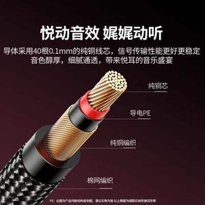 AV128 Câble audio 6.5mm Câble de guitare <span class=keywords><strong>en</strong></span> cuivre à réduction de bruit pour système de sonorisation d'armoire <span class=keywords><strong>Console</strong></span> de mixage <span class=keywords><strong>Basse</strong></span> <span class=keywords><strong>en</strong></span> <span class=keywords><strong>bois</strong></span> - Product Image 3