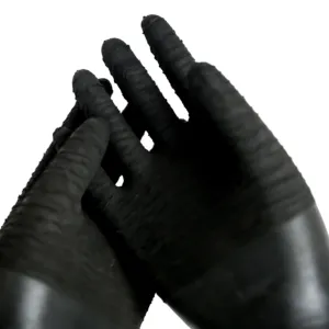 2023 Arbeits handschuhe Long Acid Alkali Proof Hochleistungs-Gummi handschuhe mit rauer Oberfläche