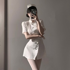 Conjunto de uniforme de enfermera sexy y atractivo, cosplay de chica atractiva, doctora, Halloween, discoteca, sirvienta - Product Image 1
