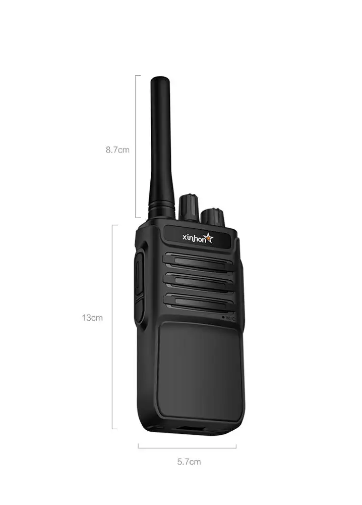 XH-A88 2W Ham Stem Companding Vox Communicatie Uhf Twee Weg Radiohandheld Bouwplaats Radio