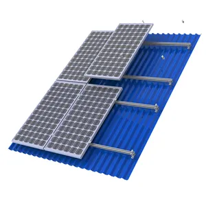倾斜平锡瓦屋顶太阳能电池板支架太阳能安装系统，带L型挂钩，易于安装太阳能电池板