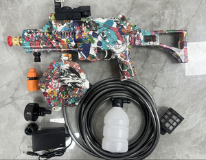 ปืนฉีดน้ำล้างรถ 6-in-1 รุ่น AK <span class=keywords><strong>MP5K</strong></span> แบบพับได้ ปืนฉีดน้ำไฟฟ้าอเนกประสงค์ ปืนฉีดน้ำแรงดันสูงแบบมือถือรุ่นใหม่ - Product Image 6