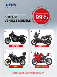 Meilleur fournisseur chinois de batteries de démarrage pour moto, batterie au <span class=keywords><strong>lithium</strong></span> LP5 LIYON, applicable aux moteurs 250cc RS250 APRILIA YB4L-B - Product Image 4