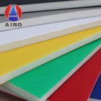 AIBO 2A Film PS laminé de 5 mm d'épaisseur, panneau en mousse KT, feuilles de plastique 1220x2440 mm pour la publicité