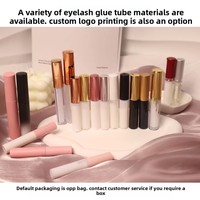 Colle à cils personnalisée super résistante et waterproof pour faux-cils entiers et soin des cils blancs, accepte le logo privé personnalisé