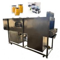Pasteurisateur Stérilisateur Tunnel Continu Compact Personnalisable pour Bouteilles, Bocaux, Canettes et Récipients Alimentaires (Bière, Vin, Cornichons, Sauces, Ketchup, Jus, Confitures)