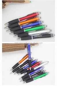 OEM LED Light Sports Gift Soft Touch Screen <b>Pen</b> Custom Logo Multi-Functional Novelty for Promotion Ballpoint <b>Pen</b> Multi-Colored - Product Image 5