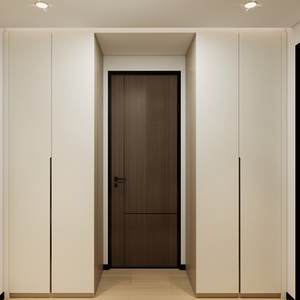Benutzer definierte offene Holz garderobe mit Schreibtisch Moderne Schlafzimmer schränke Großer Lagers chrank für Wohn möbel Schlafzimmer kleidung - Product Image 4