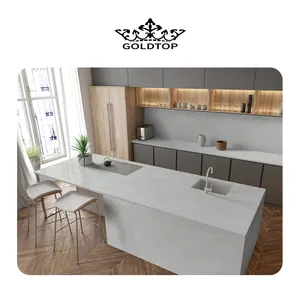 Goldtop ODM/OEM Quartzo precio de fábrica 5108 Cary Top de tocador de cuarzo blanco hielo para encimeras de cocina de piedra de baño