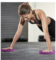 KWO Équipement d'entraînement de gymnastique Vente en gros Accueil Logo personnalisé Bon coussin de genou antidérapant Noir Rose Exercice Yoga Tpe Balance Pad