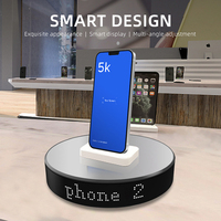 20cm APP-gesteuerter LED-Display Elektrischer Drehteller für Schmuck, Modelle, Live-Werbung und Geschäftspräsentationen