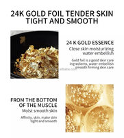 Coffret Visage Naturel Marque Blanche Éclatant, Blanchissant, Anti-Âge avec Sérum et Crème Or 24 carats – Produits de Soin Visage Beauté