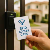 Carte-clé d'hôtel personnalisée et carte de visite avec puce RFID NTAG215 NFC 13,56 MHz, carte de chambre en PVC étanche, service de codage Tophonesty