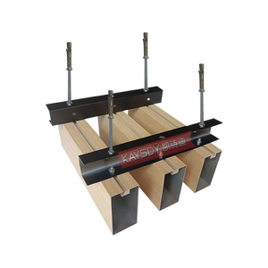 Controsoffitto in legno a strisce di metallo per controsoffitto in alluminio e soffitto lineare Design controsoffitto per Hall Mall Shop cucina - Product Image 3