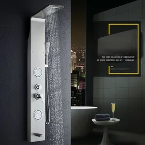 Multi Function Rainfall Waterfall Massage Jets Tub Spout Hand Shower for Home Hotel Shower Panel Tower System