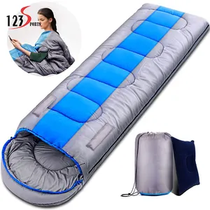 Hot Sale Outdoor Lightweight Skin Friendly Material Cold Proof Custom Adult 900g Goose Down Sleeping Camp Bag for Sleep