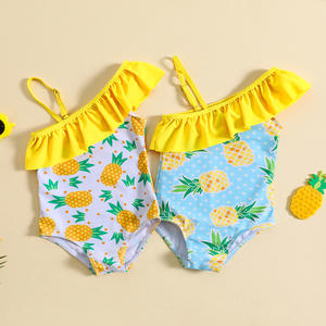 Maillot de bain imprimé mignon et confortable pour bébés filles tout-petits et bébés pour les tenues de <span class=keywords><strong>piscine</strong></span> de plage d'été - Product Image 1