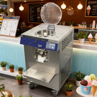 Máquina de Gelato Vertical de 150L/H con Función de Conservación Nocturna, Congelador Comercial por Lotes, Máquina Italiana para Hacer Helado Duro