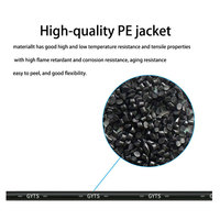 Kabel Fiber Optik FTTH Outdoor 4 hingga 144 Core Singlemode G652D Selubung PE Hitam Kabel Komunikasi Drop Wire