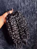 Stock local US, Lots de cheveux naturels bruts de grade 15A, bouclés profonds indiens, 100% cheveux humains vierges avec cuticules alignées, Ondulation naturelle