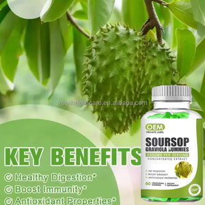 Soursop Graviola hojas extracto gomoso suplemento alimenticio orgánico Graviola gomitas - Product Image 3