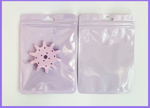 Sac auto-scellant transparent épaissi, pochette en plastique imperméable pour emballage de bijoux, pinceaux de maquillage, 7,5x10cm, rose - Product Image 4