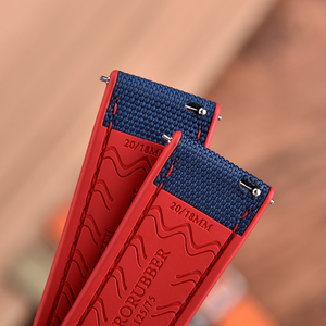 Cinturini <span class=keywords><strong>per</strong></span> Orologi Ibridi Juelong in Tessuto Tecnico e Gomma FKM a Sgancio Rapido 20mm 22mm - Product Image 4