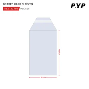 Premium Perfect Fit Size Resealable Graded Card Sleeve For Grading Card Slab