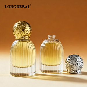 Crimp Heat Transfer Printing Recyclable Empty 30ml Perfume Spray <b>Bottles</b> and Golden <b>Plastic</b> Lid - Product Image 1
