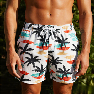 One-Stop OEM ODM Service High Waisted Quick Dry <strong>Swimshorts</strong> Swim Trunks Men Boardshorts Boxer Liner 3 Inch Beach Shorts - Product Image 3