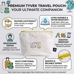 Maßgefertigte Wasserdichte Tyvek Reißverschlusstasche Tragbare und Modische Reißverschluss-Geldbörse Tyvek-Tasche mit Schlichtem Design - Product Image 2