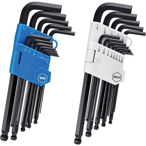Professional Manufacturer 26pc Metric Imperial Black Hexagonal Ball Head L-shaped Wrench OEM Industrial-grade 40Cr - Product Image 1