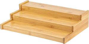 במבוק ספייס <span class=keywords><strong>Rack</strong></span> ארגונית עבור ארון 3-Tier, עבור מזווה השיש, עמיד למים, ולא החלקה מדף, - Product Image 6