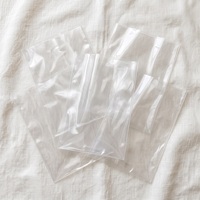 Sacs en polyéthylène transparents à extrémités ouvertes et à dessus ouvert, écologiques, en gros, pour l'emballage de vêtements et de marchandises en magasin