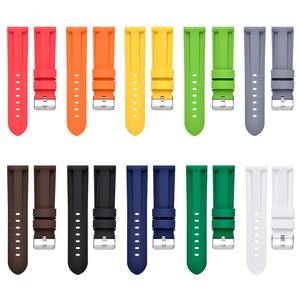 Correa <span class=keywords><strong>de</strong></span> Reloj <span class=keywords><strong>de</strong></span> Silicona Suave Forwelleny, Resistente al Agua, con Cierre <span class=keywords><strong>de</strong></span> Acero Grande, para <span class=keywords><strong>PAM</strong></span> 20mm 22mm 24mm 26mm - Product Image 4