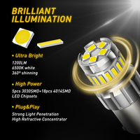 Liwiny W21W BA15S P21W LED Canbus P21/5W BAY15D Led T20 7443 1156 voiture LED feu de recul pour Peugeot 206 307 308 407 207