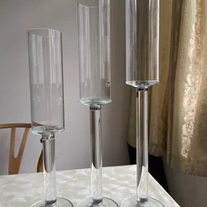 Bán Buôn Trang Trí Rõ Ràng Pha Lê Glass Candle Holder