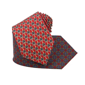 Corbatas de Seda <span class=keywords><strong>para</strong></span> Hombre de 9CM con Estampado Casual de Cadena de Lujo, Diseño Geométrico Floral, Marca Privada - Product Image 1