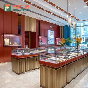 Exhibidores Modernos para Joyería, Vitrina de Vidrio con Marco Metálico para Tienda de Joyería - Product Image 5