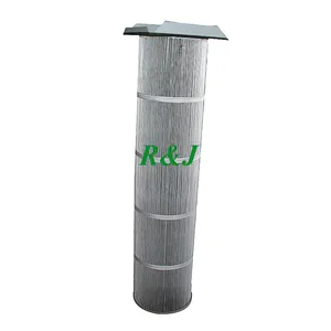 Elemento filtrante de colector de polvo de planta de cemento industrial cubierta cuadrada elemento filtrante de tubería galvanizada