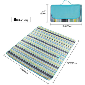 Tapis de pique-nique pliable imperméable personnalisé pour <span class=keywords><strong>l</strong></span>'extérieur, le camping et la randonnée - Product Image 4