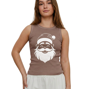 Women's Knitted Tank Top Lace Cotton Soft Breathable Eco-Friendly Summer Front Streetwear OEM Bulk Wholesale Stylish Elegant - Product Image 1