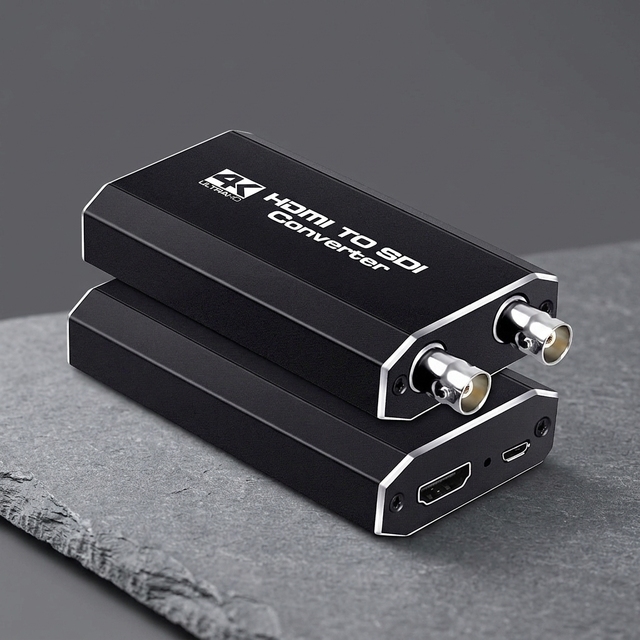 Hardrock 4K to SDI/HDCP 2.3 Converter with HDMI2.0 60Hz Decoding Switch Distributor Plug Play 1-Year Warranty FCC CE ROHS Metal