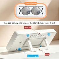 Contador Digital Electrónico Magnético de Pantalla Grande J&R, Temporizador de 2000 Días, con Reloj