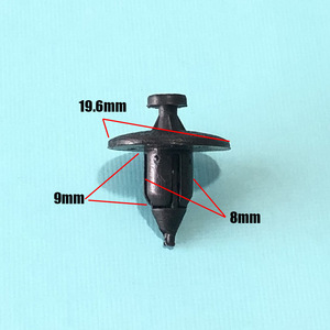 Auto Plastic <b>Clip</b> 8mm Fastener For <b>Bumper</b> Fender Grille Repair Replacement - Product Image 2