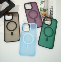 Coque de téléphone en TPU acrylique givré avec anneau de protection d'objectif, translucide mate, compatible avec la charge sans fil, pour Samsung S25/S26 Ultra