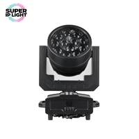 Lot de 12 projecteurs mobiles étanches IP65 40W RGBW avec zoom, effet Bee Eye, DMX512 pour scène