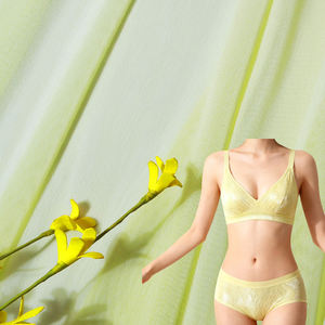 Kadın giyim kumaşı-bambu naylon spandeks file & <span class=keywords><strong>Rayon</strong></span> viskon Net kumaş, iç çamaşırı için cilt dostu - Product Image 4